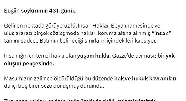 Emine Erdoğan'dan '10 Aralık Dünya İnsan Hakları Günü' paylaşımı