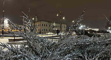 En uzun gecede masalsı görüntüler: Sivas beyaza büründü