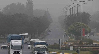 Erzincan güne sisle uyandı