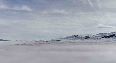 Erzurum'da sisler içinde bir masalsı yolculuk