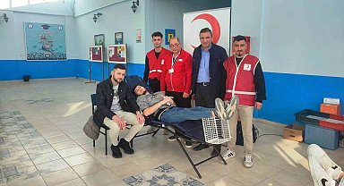 Hisarcık MYO öğrencilerinden kan bağışına destek