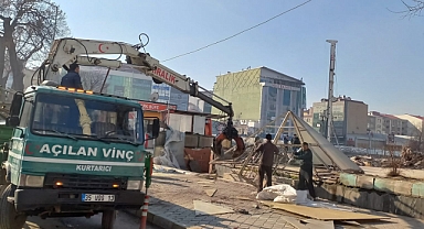 Iğdır’da Yer Altı Çarşısında Yıkım Başlatıldı
