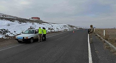 Kars'ta 8 araç trafikten men edildi