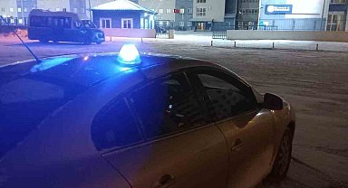 Kars'ta polis ekiplerinden yurt çevresinde güvenlik uygulaması