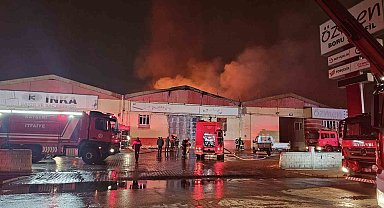 Kayseri'deki fabrika yangını 3 saatte söndürüldü