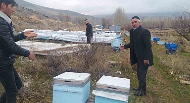 Muradiye'de ayılar kovanlara ve kümes hayvanlarına saldırdı
