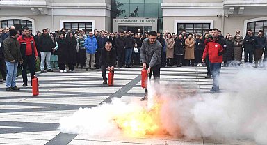 Osmangazi'de başarılı deprem ve yangın tatbikatı