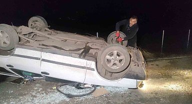 Otomobil takla attı: 2 yaralı