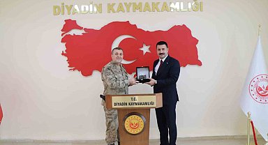 Tuğgeneral Kiper'den, Kaymakam Karali'ye ziyaret