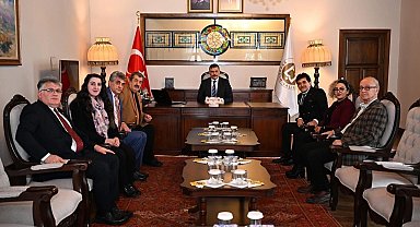 Vali Mustafa Çiftçi, Ersander yönetimi görüştü
