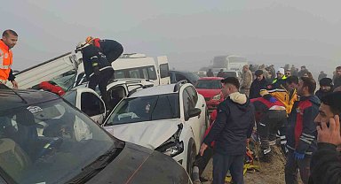 Van'da bir zincirleme trafik kazası daha meydana geldi