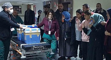Ailesi kızlarının organlarını el sallayarak uğurladı