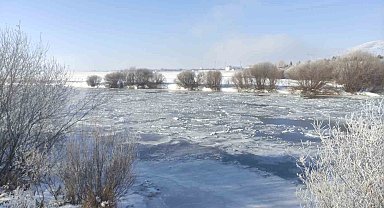 Ardahan'ın Göle ilçesi buz kesti: Eksi 32,3