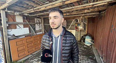 Arnavutköy'de inşaat malzemelerini el arabasına yükleyip çaldılar