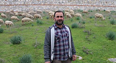 Çok sevdiği koyunlardan 32 yıldır kopamıyor