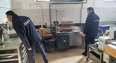 Erzincan'da unlu mamul, pasta ve tatlı imalatı yapan işletmeler denetlendi