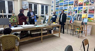 Kaymakam Dalak, Halk Eğitim kurslarını ziyaret etti