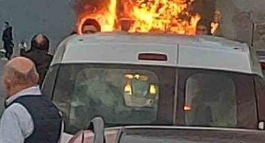 Muğla'da otobüs yangını