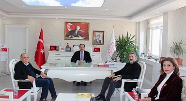 Ticaret Odasından İl Milli Eğitim Müdürü Aziz Gün’e Ziyaret