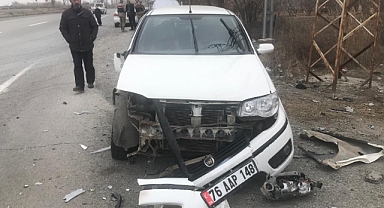 TRAFİK KAZASI 1 YARALI