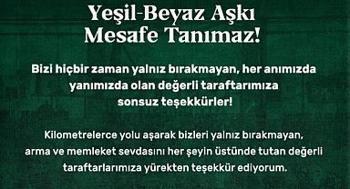 Başkan Cantürk Alagöz’den Taraftara Teşekkür Mesajı