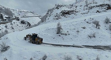 Bitlis'te karla mücadele çalışması devam ediyor