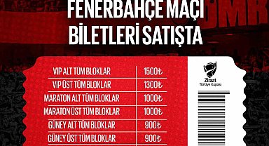 Gaziantep FK - Fenerbahçe maçı biletleri satışta