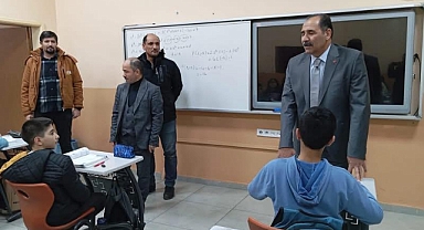 İl Milli Eğitim Müdürü Aziz Gün’den “Gece Etütü Projesi”ne Ziyaret