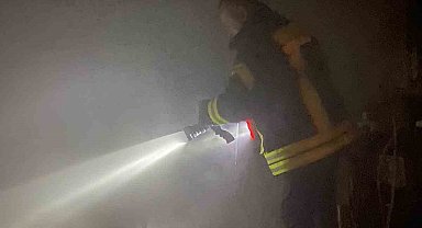 Marangoz atölyesinde korkutan yangın