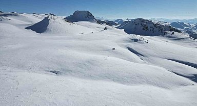 Şırnak'ta karla kaplı alanlar havadan görüntülendi