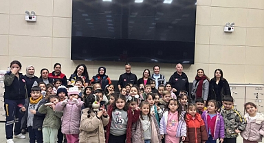 Şuşa Anaokulu Öğrencilerinden 112 Acil Çağrı Merkezine Anlamlı Ziyaret