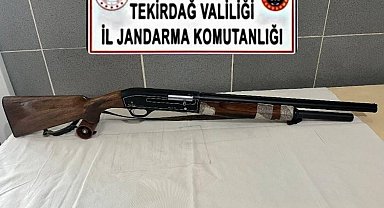 Tekirdağ'da ruhsatsız silah ele geçirildi