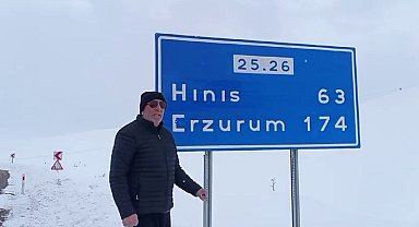 Tekman yolu Palandöken geçidi ulaşıma kapandı