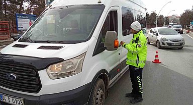 Ağrı'da okul servisi denetimleri gerçekleştirildi