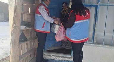 Diyadin'de iftar sofraları kapıya teslim ediliyor
