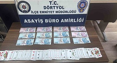 Dörtyol'da kumar oynayan 5 şahsa: 46 bin 235 TL ceza