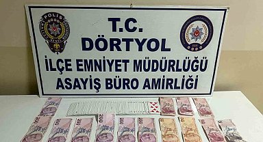 Dörtyol'da kumar oynayan şahıslar polise yakalandı
