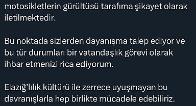 Elazığ Valisi Hatipoğlu'ndan vatandaşlara çağrı