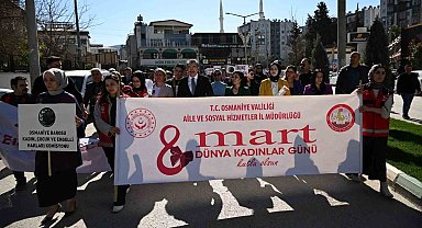 Osmaniye'de 8 Mart Dünya Kadınlar Günü dolayısıyla yürüyüş düzenlendi