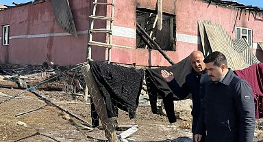 Özalp'ta yangın maddi hasara yol açtı