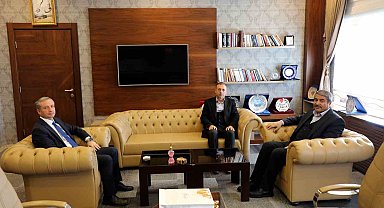 Patnos Belediye Başkanı Taşkın'dan Milli Eğitim Müdürü Kökrek'e ziyaret