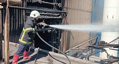 Payas'ta korkutan yangın