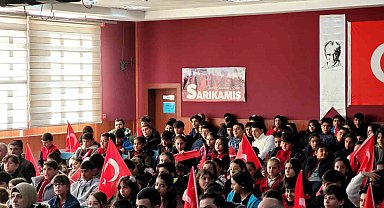 Sarıkamış'ta İstiklal Marşı etkinliği