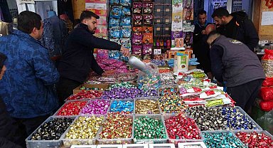 Van'da bayram öncesi alışveriş yoğunluğu