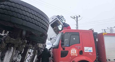 Van'ın Erciş ilesinde trafik kazası: 1 yaralı