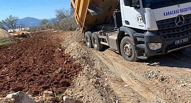 Yaykın Mahallesi'nde yol çalışmaları devam ediyor