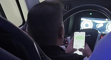 Yolcu otobüsünde şok eden görüntüler