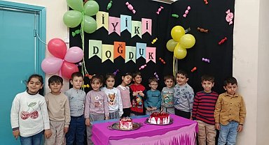 Diyadin'de miniklere ortak doğum günü sürprizi