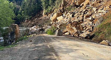 Giresun'da heyelan
