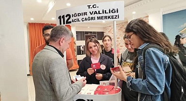 Iğdır 2. Kitap Fuarı’nda 112 Acil Çağrı Merkezi’nden Farkındalık Standı